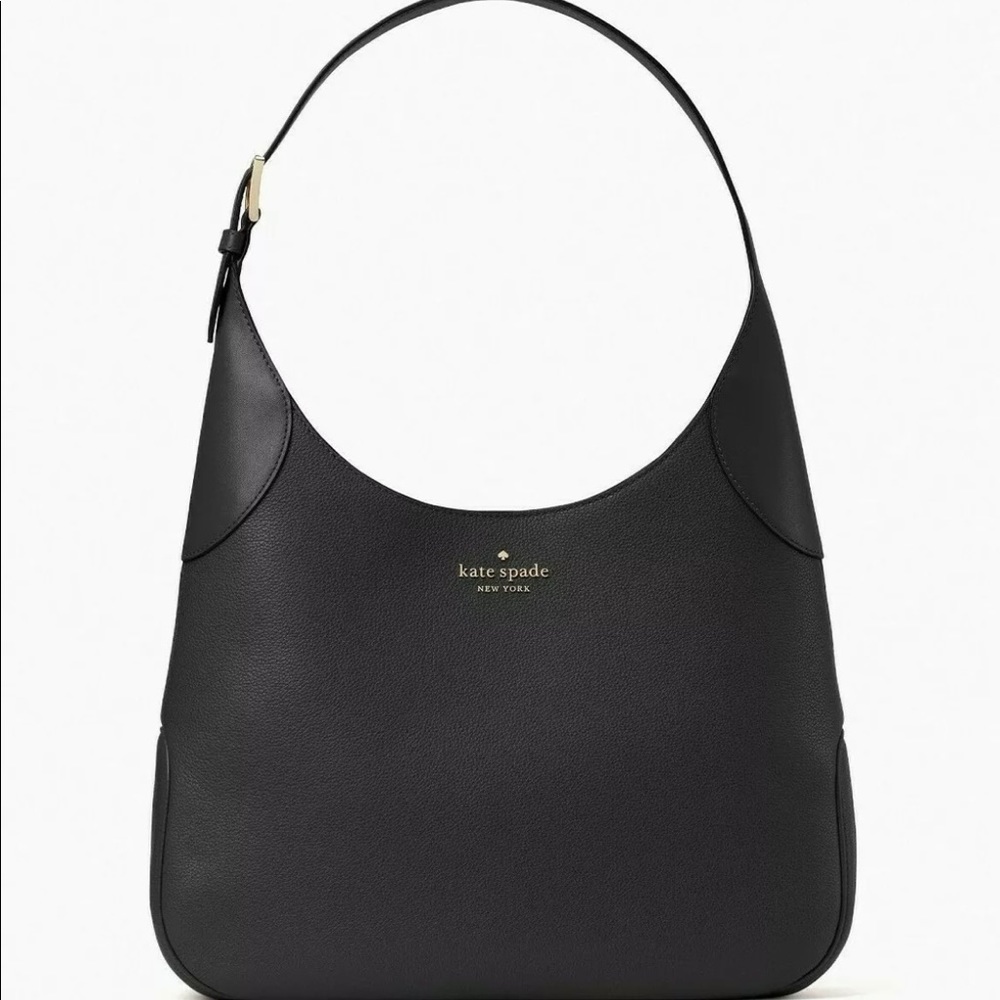Kate Spade Aster Black Leather Shoulder Bag WKR00567 NWT